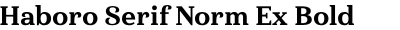 Haboro Serif Norm Ex Bold